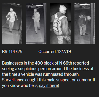 Suspicious person